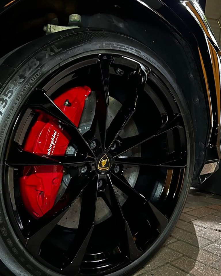 Professionally painted brake callipers
